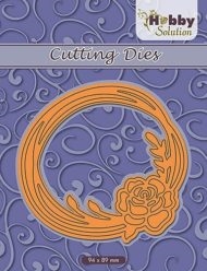 Nellie Snellen die Cirkel med rose 94x89mm